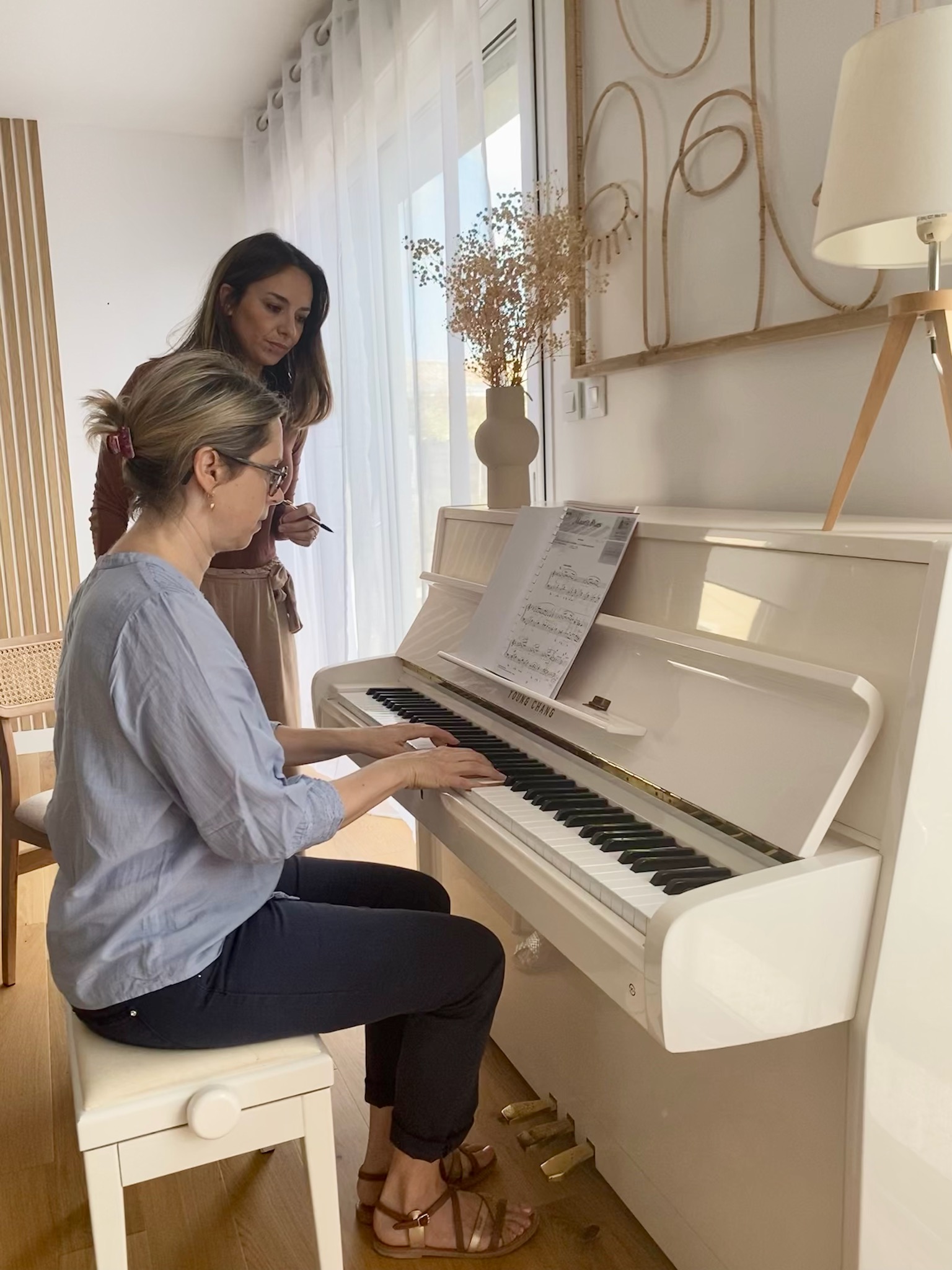 piano de la professeure